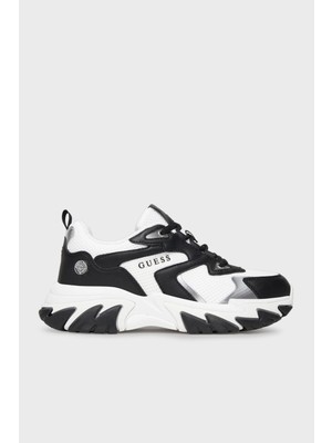 Guess Notiss Logolu Bağcıklı Sneaker Ayakkabı FLPNTSELE12 Bayan Ayakkabı Flpnts ELE12 Black