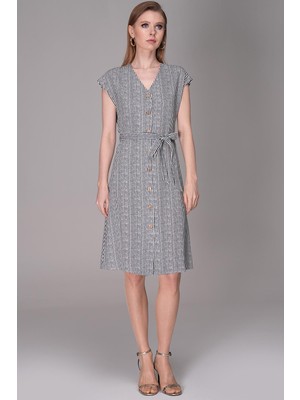 Journey Kolsuz-Önü Düğmeli Elbise