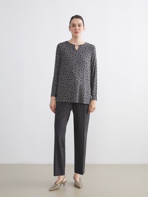 Lc Waikiki Yeni Sezon Büyük Beden Beli Lastikli Kadın Pantolon