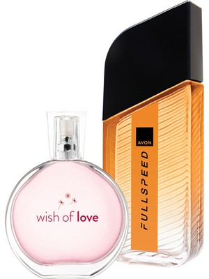 Avon Full Speed Erkek Parfüm ve Wish Of Love Kadın Parfüm Paketi 125 ml EDT