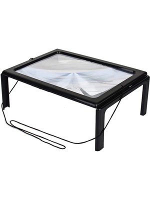 SiHako Yaşlılar Için A4 Boyutu Masa Tipi Işıklı Okuma Büyüteç TH275205B