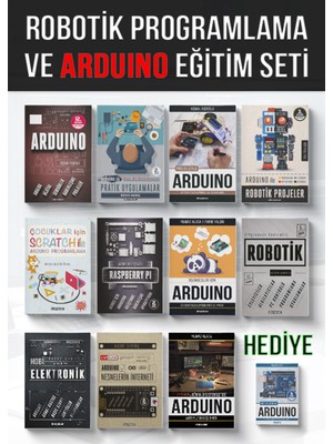 Dikeyeksen Robotik Programlama ve Arduino Eğitim Seti (11+1 Kitap)
