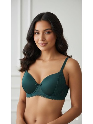 Ecem Dantel Detaylı Destekli Toparlayıcı Sütyen – Gün Boyu Konfor