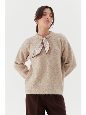 Shopping Shop Fular Yaka Yumuşak Kazak Tas