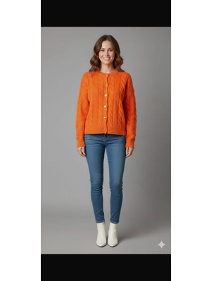 Triko Turuncu Hırka