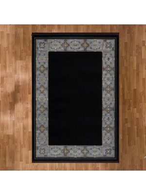 Mevlana Bazaar Geometrik Çerçeve Desenli 160 x 230 Yün Halı