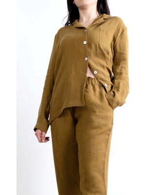 Jojomia Lona Kadın Keten Pijama Takımı