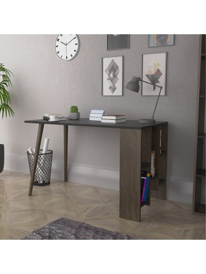 Lagomood Vito Çalışma Masası Antrasit & Ceviz