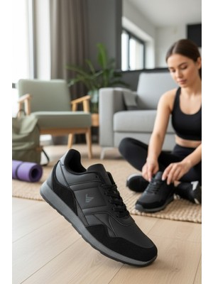 Enoch Erkek Düz Taban Detaylı Nubuk Görünümlü Günlük Spor Ayakkabı Sneaker