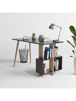 Lagomood Side Çalışma Masası Antrasit Safir