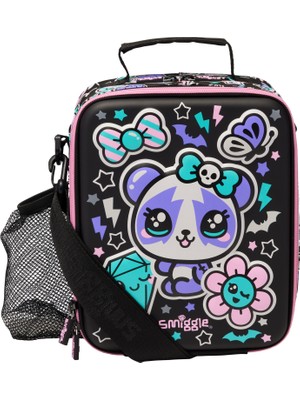 Smiggle Trailblazer Hardtop Siyah Karışık Sert Kapaklı Okul Beslenme Çantası