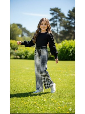 Miviko Mevsimlik Kız Çocuk Takımı  2li Set Yumuşacık  Gunluk Kulanım Için Uygun ve Çok Rahat