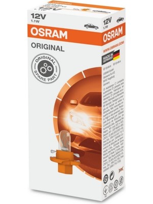 Osram Ampul 12V 1.12W Pls Soketli Gosterge - Portakal