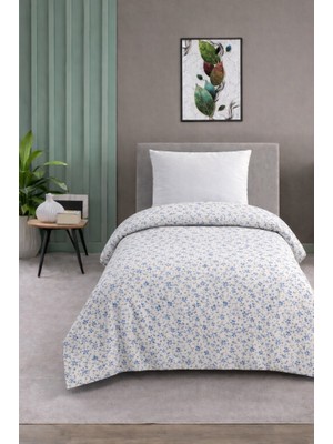 Mulberry Tek Kişilik Pike Yatak Örtüsü %100 Pamuk Çiçek Desenli 1 Parça 170X230 Ebat