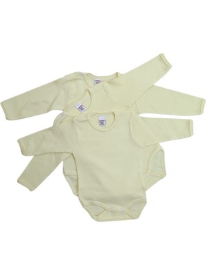 Ladora Tekstil %100 Pamuk Bebe Badi Süper 3'lü Paket 0-3AY 3-6 Ay 6-9 Ay