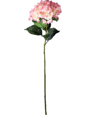 Dekorsende Yapay Ortanca Islak Dokulu Tek Dal Pembe 102 cm