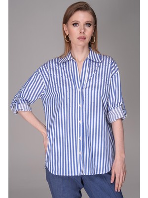 Journey Ekose-Taşlı Gömlek