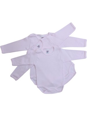 Ladora Tekstil %100 Pamuk Bebe Badi Süper 3'lü Paket 0-3AY 3-6 Ay 6-9 Ay