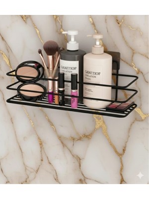 Octopus Bazaar Yapışkanlı Banyo Rafı- Mutfak Baharatlık- Duş Şampuanlık Duvar Düzenleyici Organizer 1 Adet