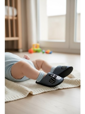 Soft and Baby Zebra Lastikli Terlik