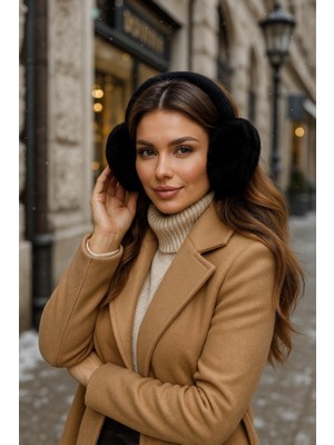 Yake Store  Bej Ithal Katlanabilir Peluş Kulaklık KLK01 - Siyahhhh