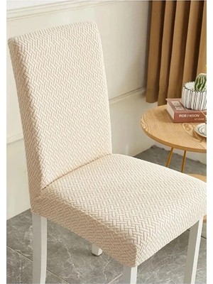 Tuchmall Sandalye Örtüsü Yüksek Kaliteli ve Esnek Yıkanabilir Sandalye Kılıfı Tuğla Desen 1 Adet