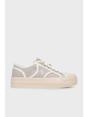 Guess Issah Logolu Bağcıklı Sneaker Ayakkabı FLPISSFAL12 Bayan Ayakkabı Flpıss FAL12 Sand