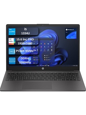 Hp 250 G10 Intel Core I5 1334U 16GB 1tb SSD Intel® Iris® Xᵉ Grafik Windows 11 Pro 15.6" Taşınabilir Bilgisayar+ Mouse Hediyeli B39W4ATEX05