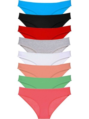 Vexor 8 Adet Süper Eko Set Likralı Kadın Slip Külot Set 6