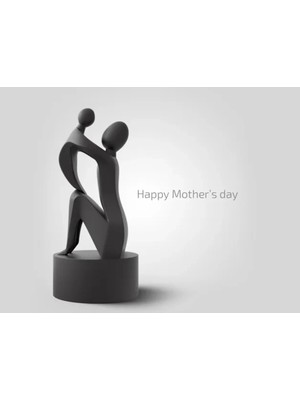 Sora Design Dekoratif Anne ve Çocuk Heykeli - Özel Gün ve Hediye Figürü