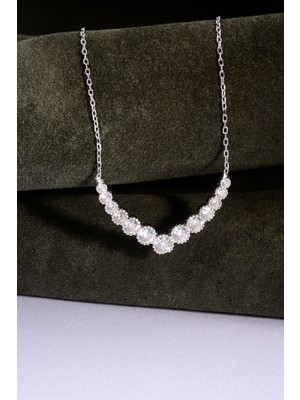 925 Ayar Gümüş Taşlı Kolye