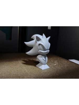 Sora Design Shadow The Hedgehog Büst Figürü Dekoratif Koleksiyon ve Masaüstü Süs Eşyası