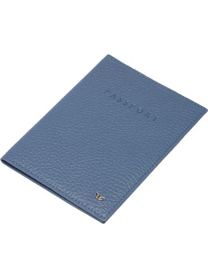 Tergan  Mavi Hakiki Deri Unisex Pasaportluk - S1PS00001200-T0M