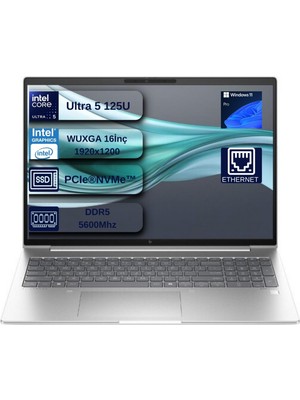 Hp elitebook 660 G11 Ultra5 125U 40GB Ddr5 2tb SSD 16"' Fhd Wuxga Windows 11  Pro Taşınabilir Bilgisayar+ Mouse Hediyeli B2PK4ESEX12