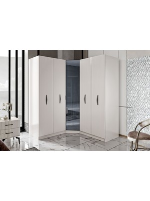 Doressa Rany 5 Kapılı Köşe Gardırop