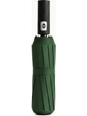 12 Telli Rüzgar Dayanıklı Uv Korumalı ve Su Geçirmez Tam Otomatik Katlanır Şemsiye – Güçlendirilmiş Fiber Yapı ve Özel Bez Kılıf