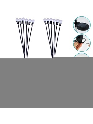 Go İthalat 2 Adet Güneş Enerjili Plastik Bahçe Lambası – LED Dış Mekan Top Aydınlatma, Otomatik Açılıp Kapanan Solar Işık (5468)