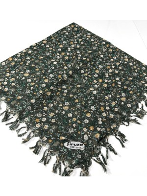 Firuze Star Desenli Sökme Boncuklu Tülbent 06115-14