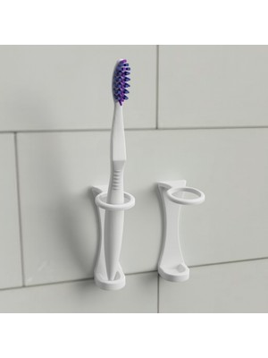 Sora Design Duvara Monte Diş Fırçası Tutucu Askı Seti – Banyo Düzenleyici (Tekli)