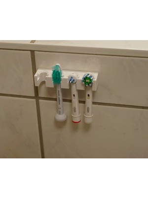 Sora Design 3’lü Diş Fırçası Başlığı Askısı Duvar Tipi Banyo Düzenleyici Aparat