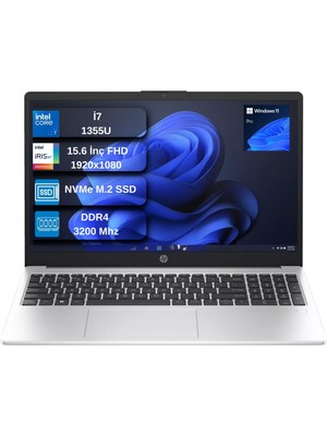 Hp 250 G10 Intel Core I7-1355U 32GB 512GB SSD 15.6" W11PRO Fhd Taşınabilir Bilgisayar B2PH1SEX03