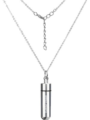 Hediye Shop Kişiye Özel Isim Yazılabilir Su Geçirmez Hap Kutusu Kolye