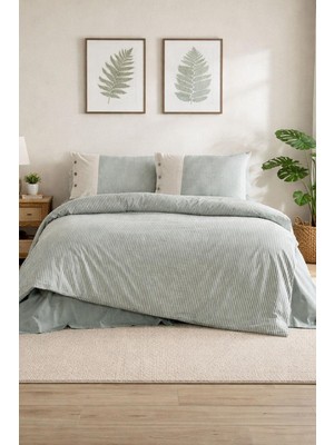 Özdilek Natural Line Nevresim Takımı Çift Kişilik - Yeşil