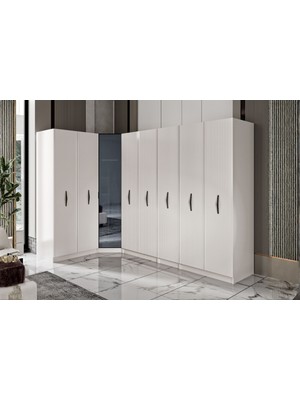 Doressa Rany 8 Kapılı Köşe Gardırop