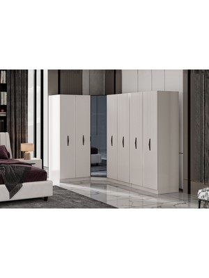 Doressa Rany 7 Kapılı Köşe Gardırop