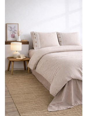 Özdilek Natural Line Nevresim Takımı Çift Kişilik - Bej