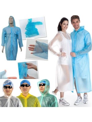 SiHako Tek Kullanımlık Çıtçıtlı Yağmurluk ( 5 Adet )