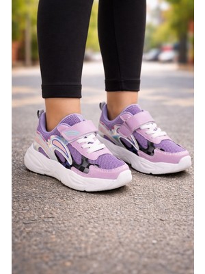 Minibonito Unisex Çoçuk Konfor Taban Cırt Cırtlı Spor Ayakkab