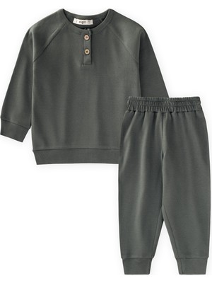 Cigit Reglan Kol Patlı Basıc Takım Haki Yeşil