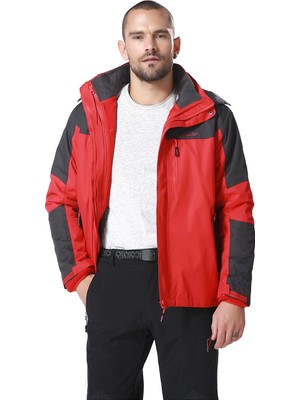 Evolite Diva Erkek 3in1 Gri/Kırmızı Mont